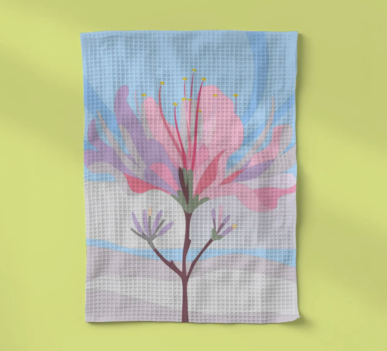 Fiore di Delonix Regia canovaccio da cucina da HAPPY SHOP