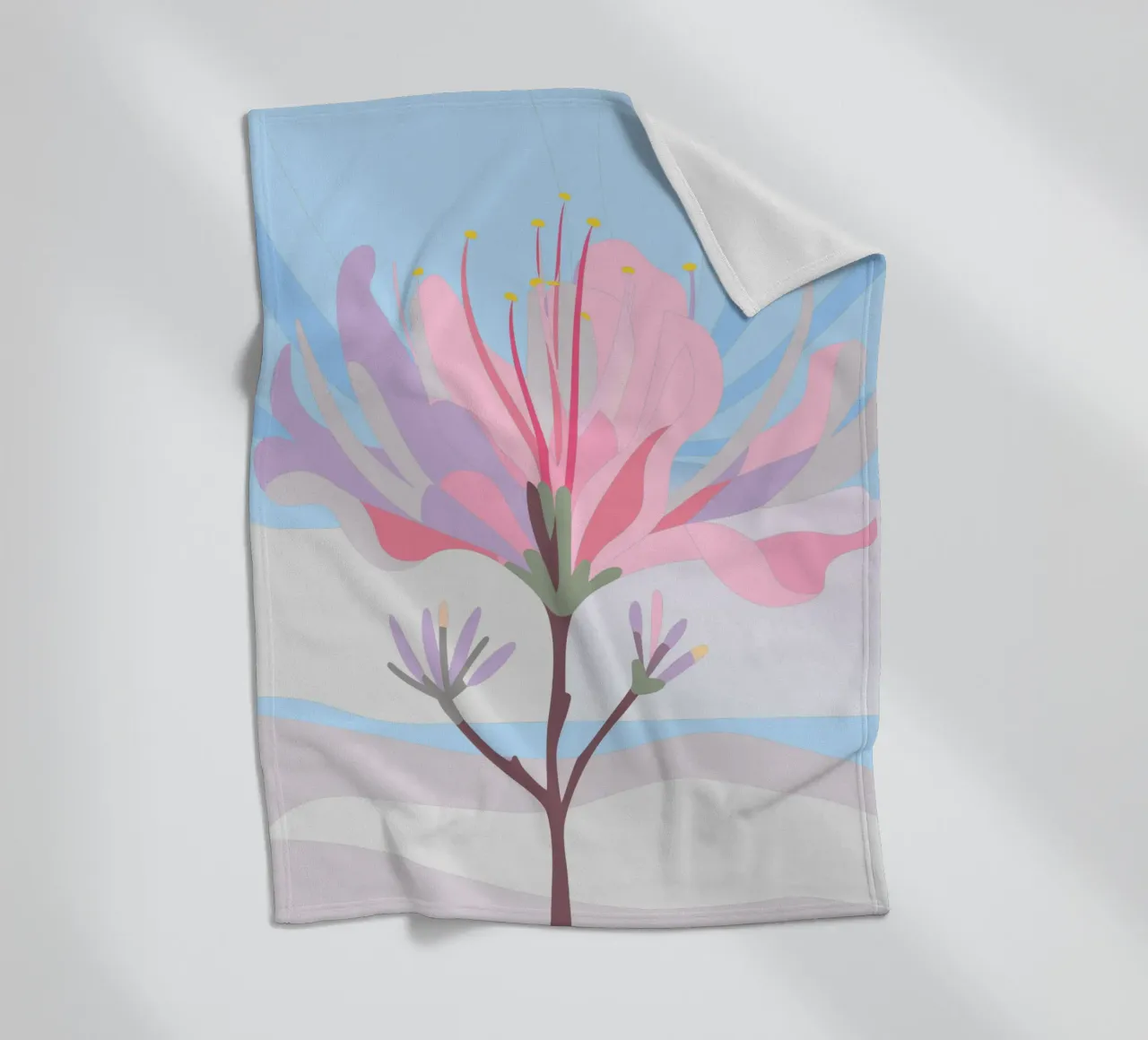 Fiore di Delonix Regia coperta in pile da HAPPY SHOP