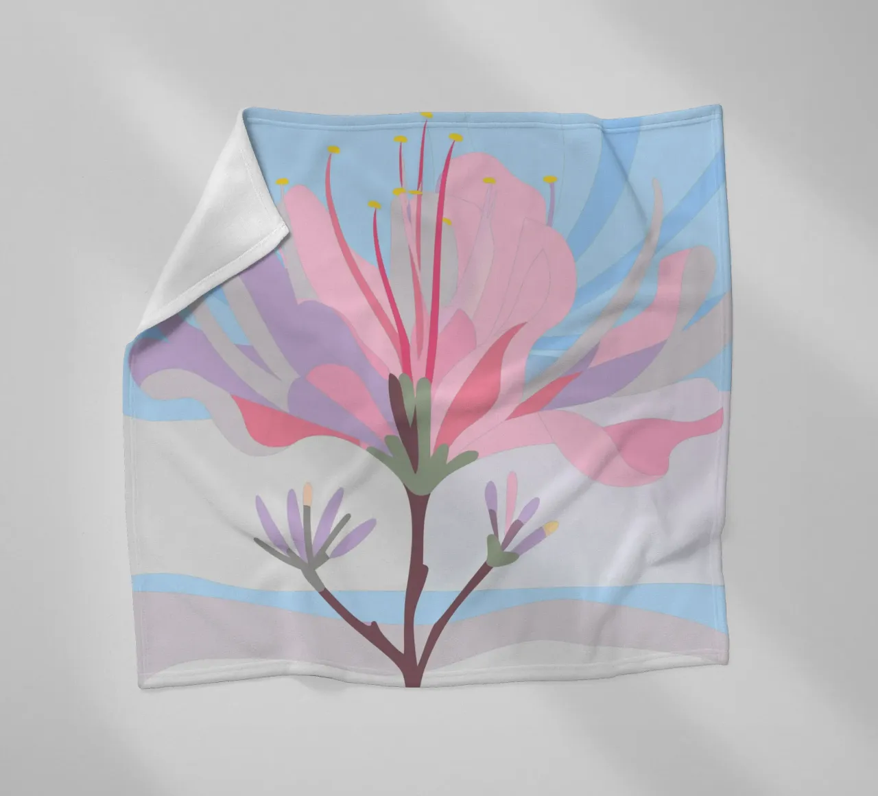 Fiore di Delonix Regia coperta in pile da HAPPY SHOP