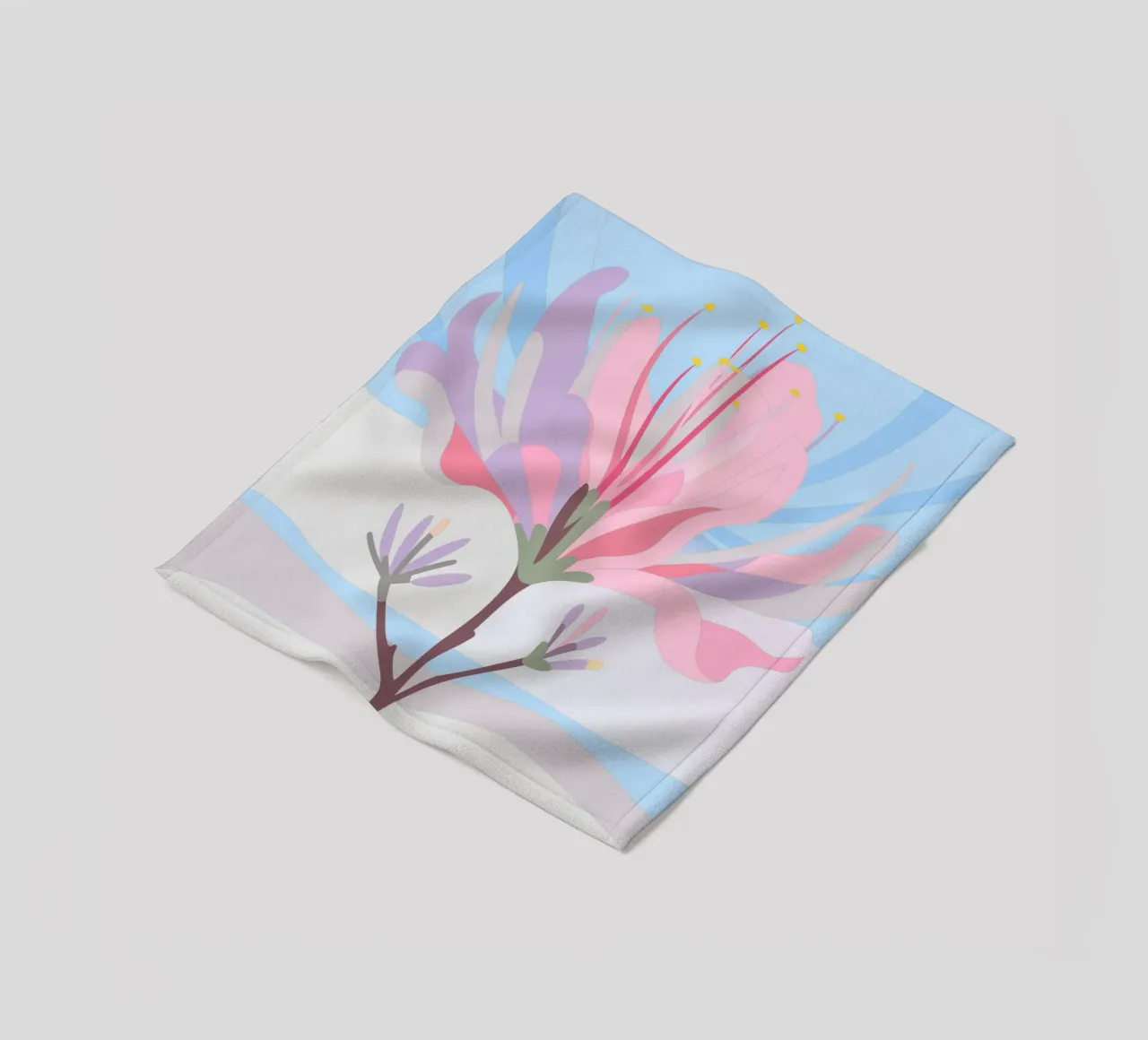 Fiore di Delonix Regia coperta in pile da HAPPY SHOP