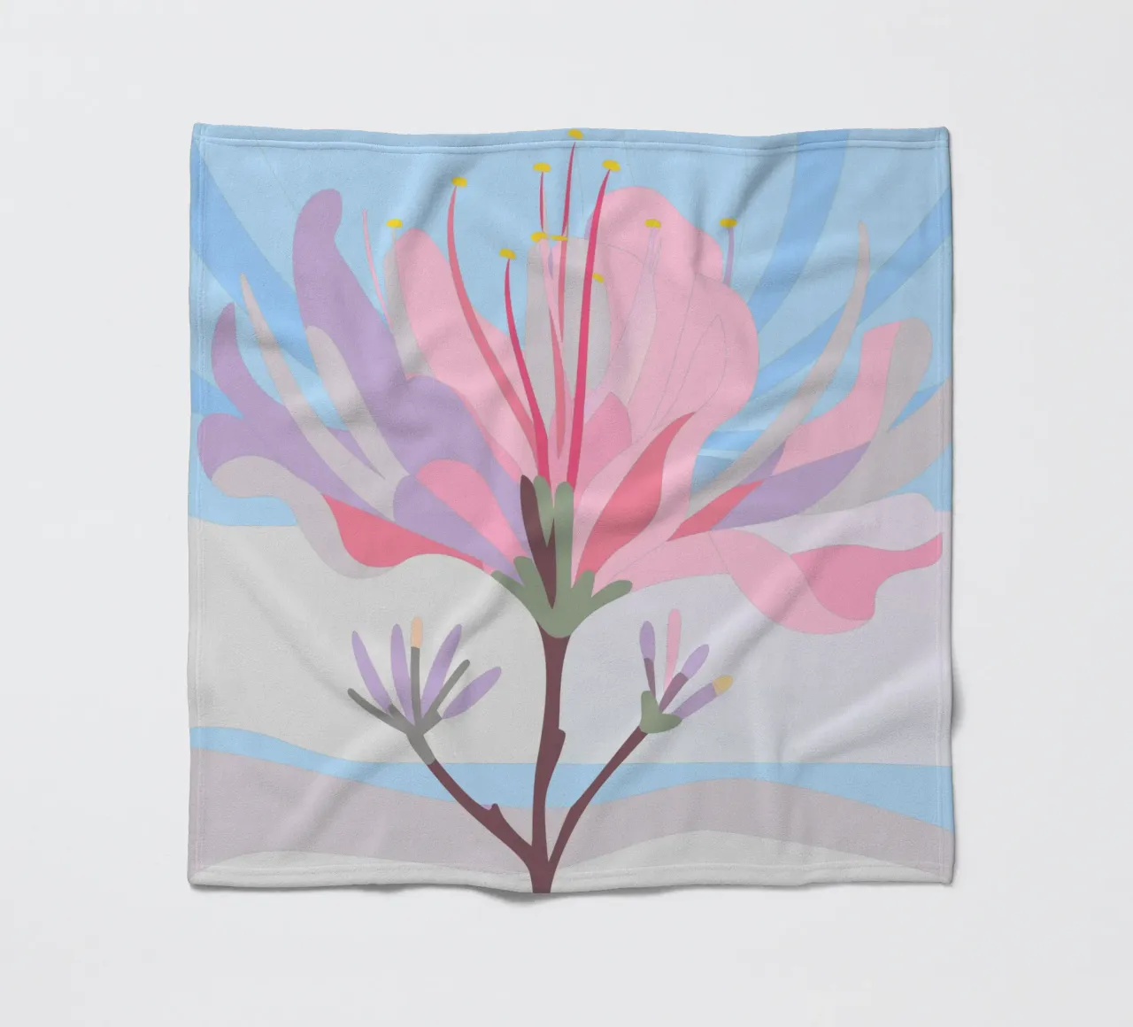 Fiore di Delonix Regia coperta in pile da HAPPY SHOP