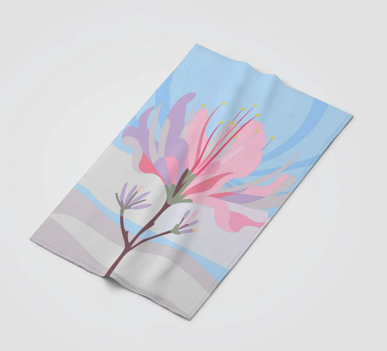 Fiore di Delonix Regia coperta in pile da HAPPY SHOP