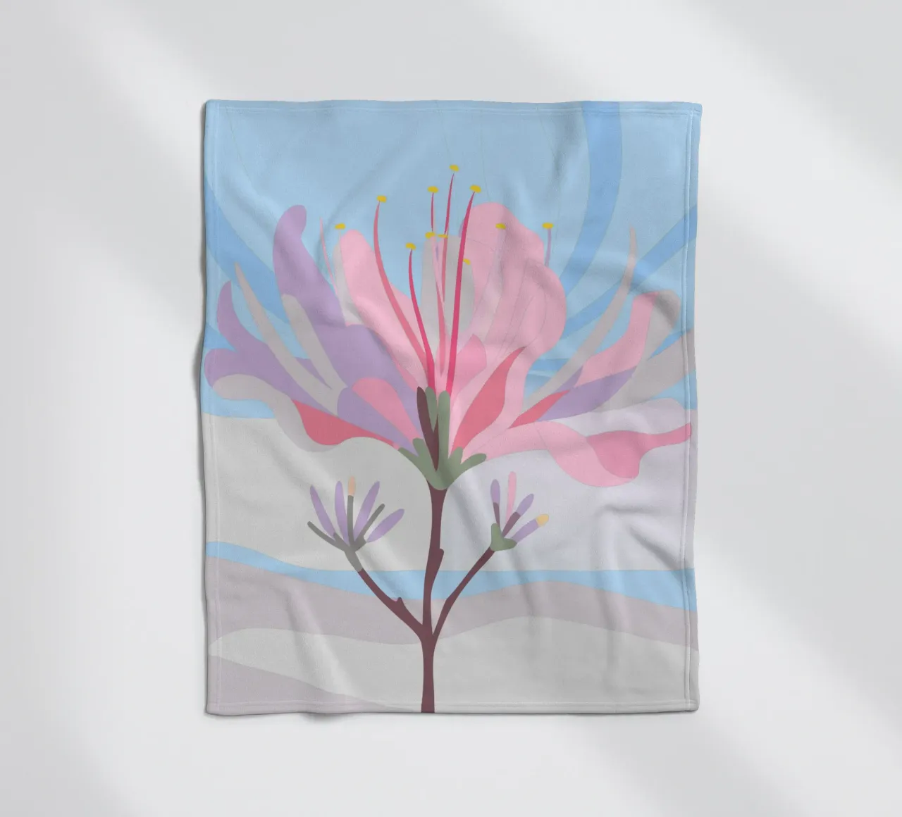 Fiore di Delonix Regia coperta in pile da HAPPY SHOP