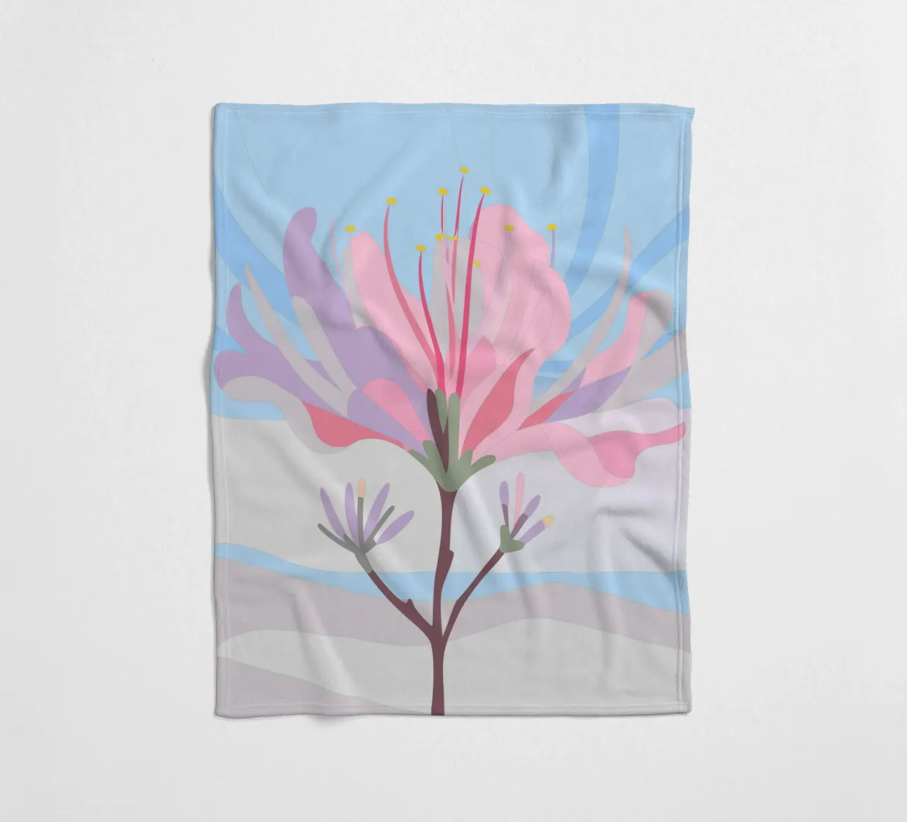 Fiore di Delonix Regia coperta in pile da HAPPY SHOP