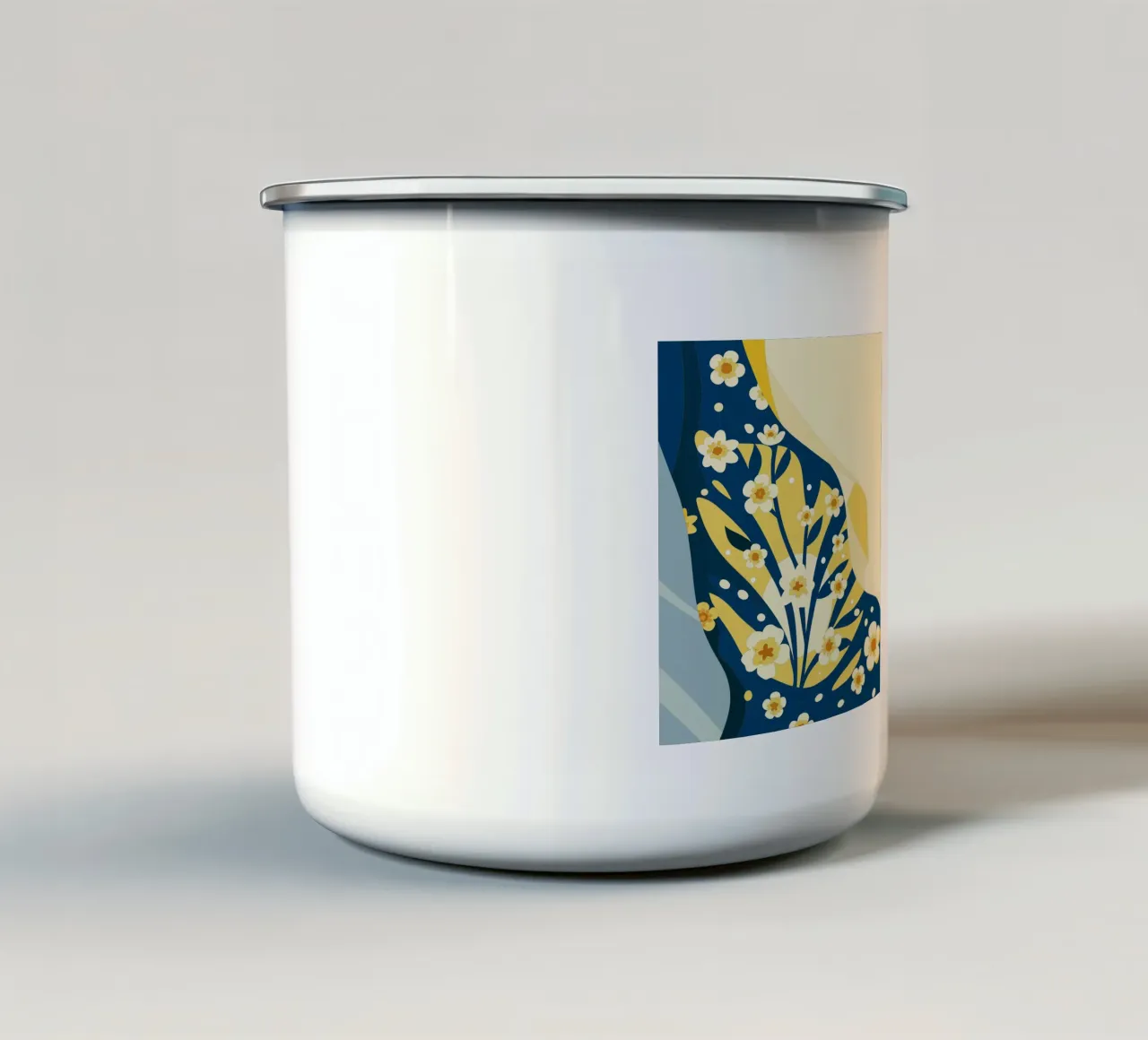 Gypsophila Tetragona Fiore tazza in smalto da HAPPY SHOP