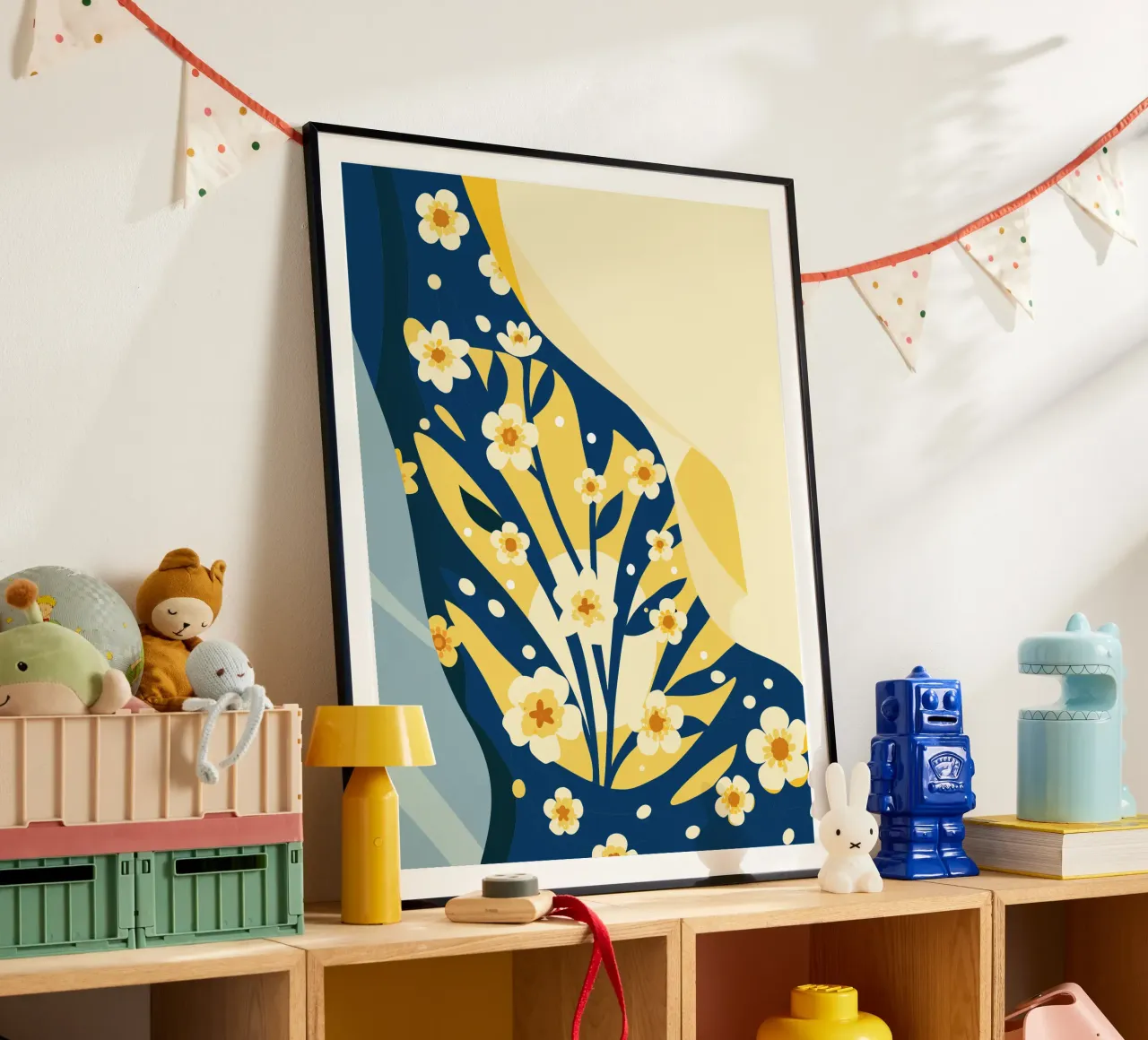 Gypsophila Tetragona Fiore poster da HAPPY SHOP
