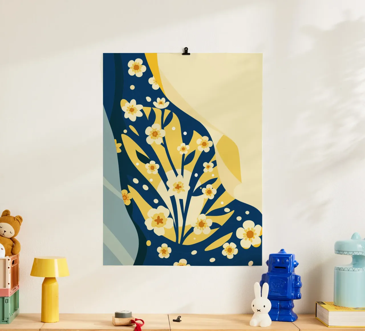 Gypsophila Tetragona Fiore poster da HAPPY SHOP