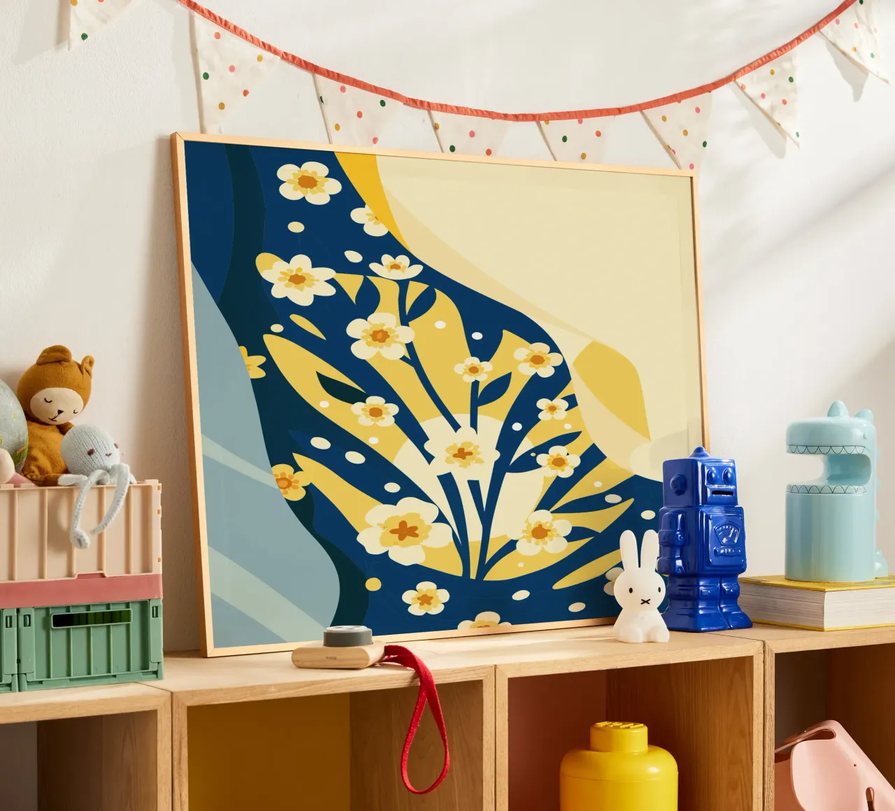 Gypsophila Tetragona Fiore poster da HAPPY SHOP