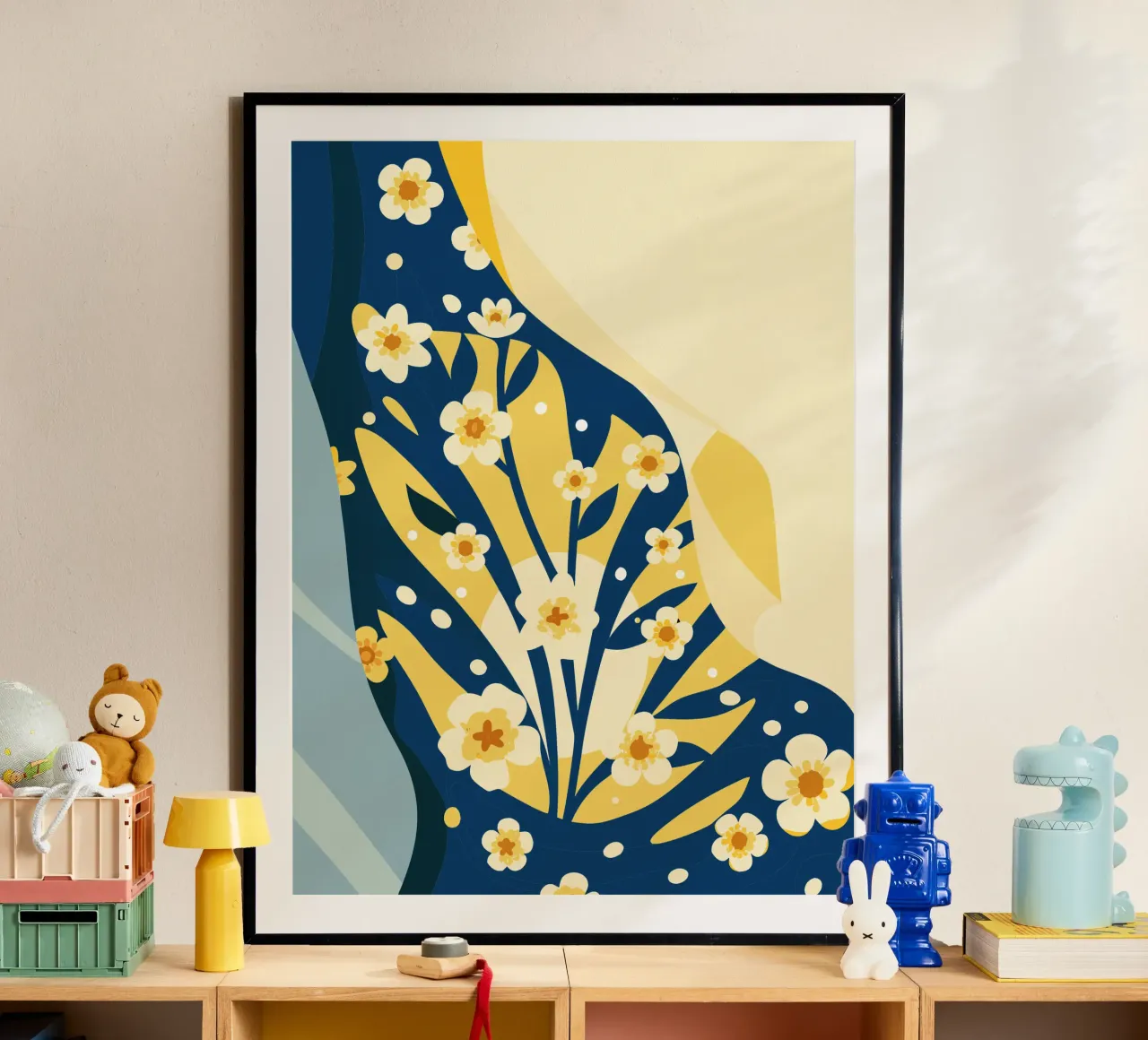 Gypsophila Tetragona Fiore poster da HAPPY SHOP