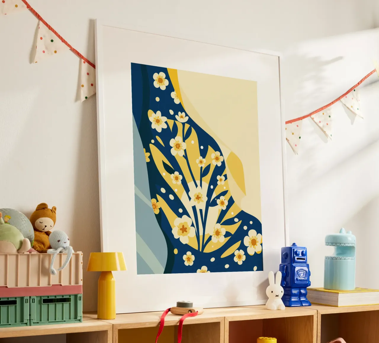 Gypsophila Tetragona Fiore poster da HAPPY SHOP
