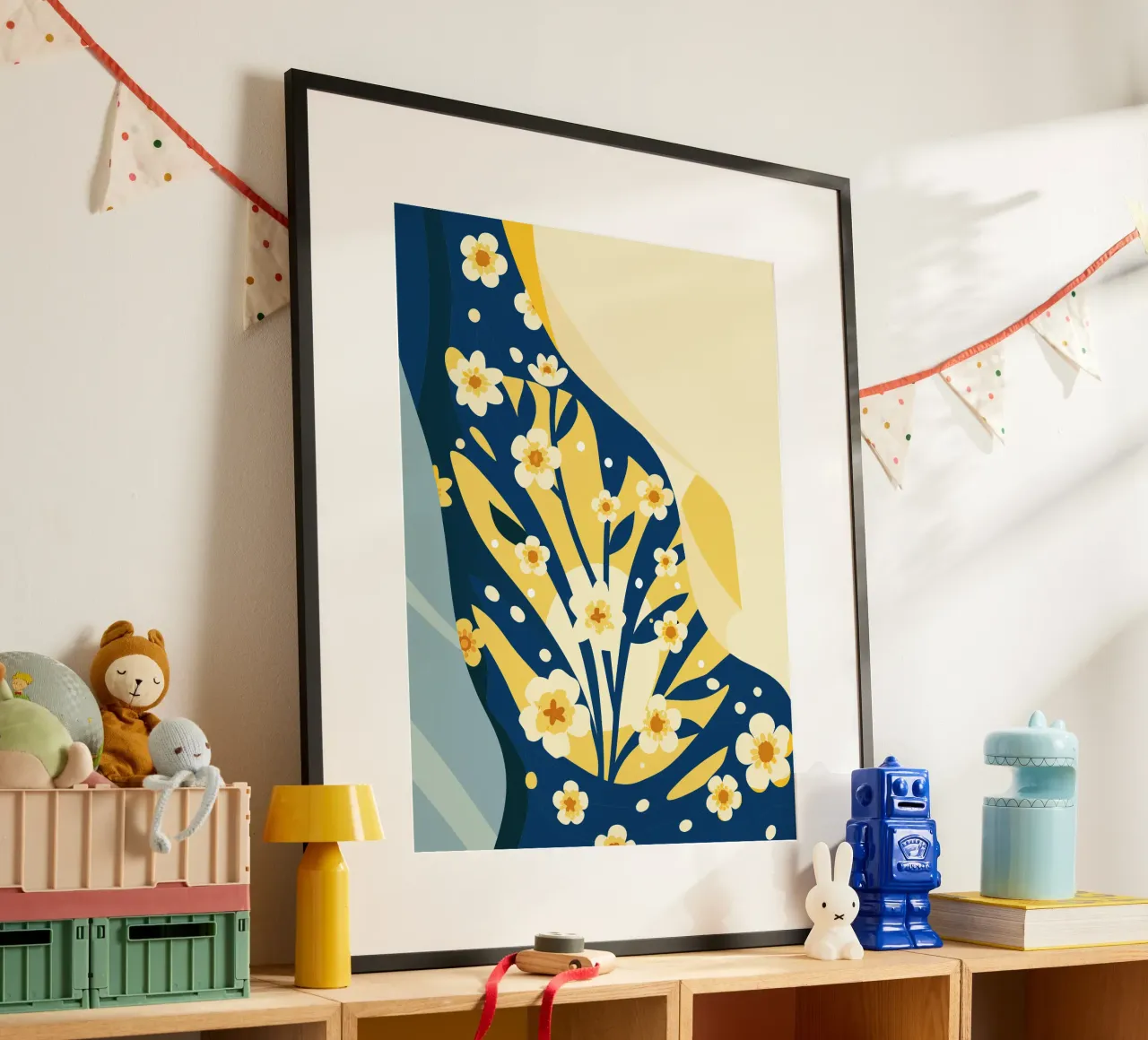 Gypsophila Tetragona Fiore poster da HAPPY SHOP