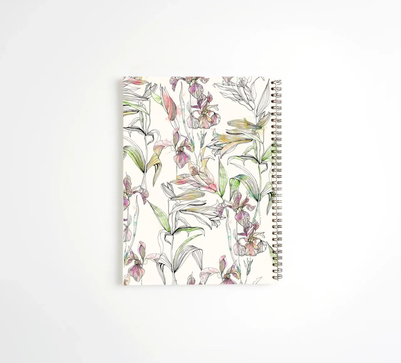 water iris spiral notebook by Giulio Iurissevich