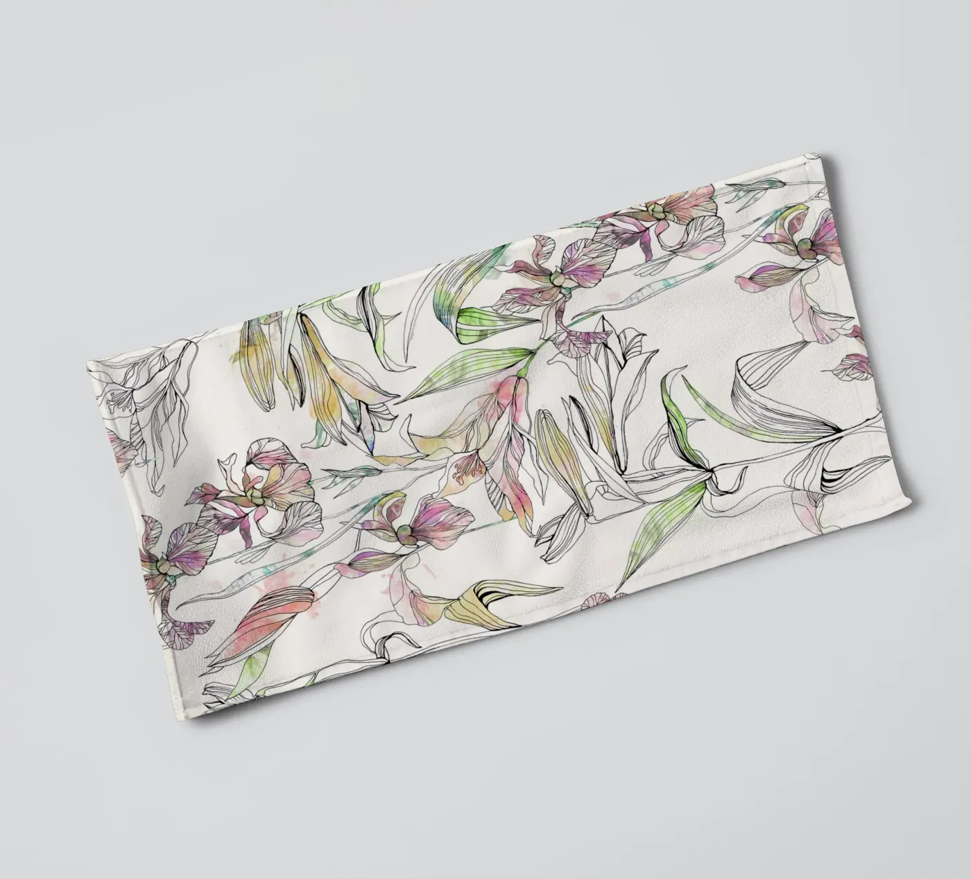 iris d'eau serviette de bain de Giulio Iurissevich