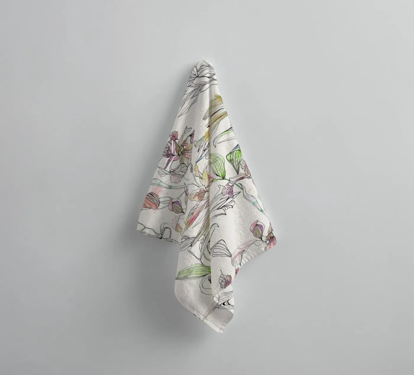 iris d'eau serviette de bain de Giulio Iurissevich