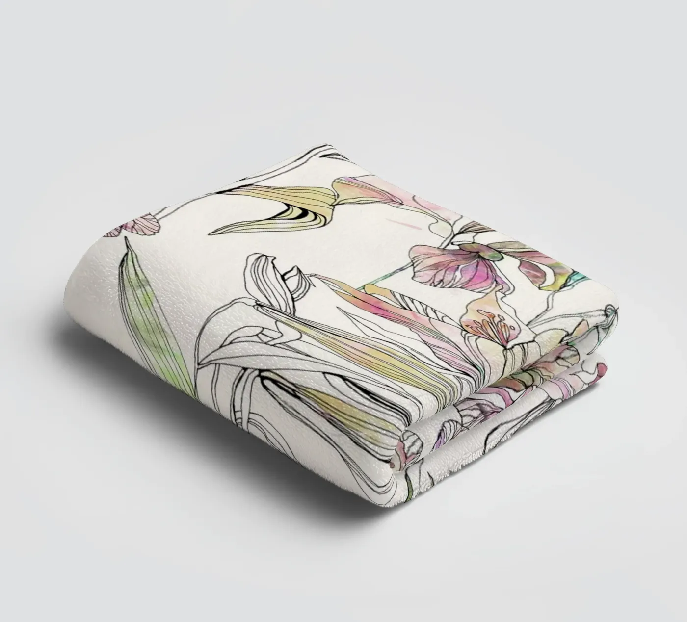 iris d'eau serviette de bain de Giulio Iurissevich