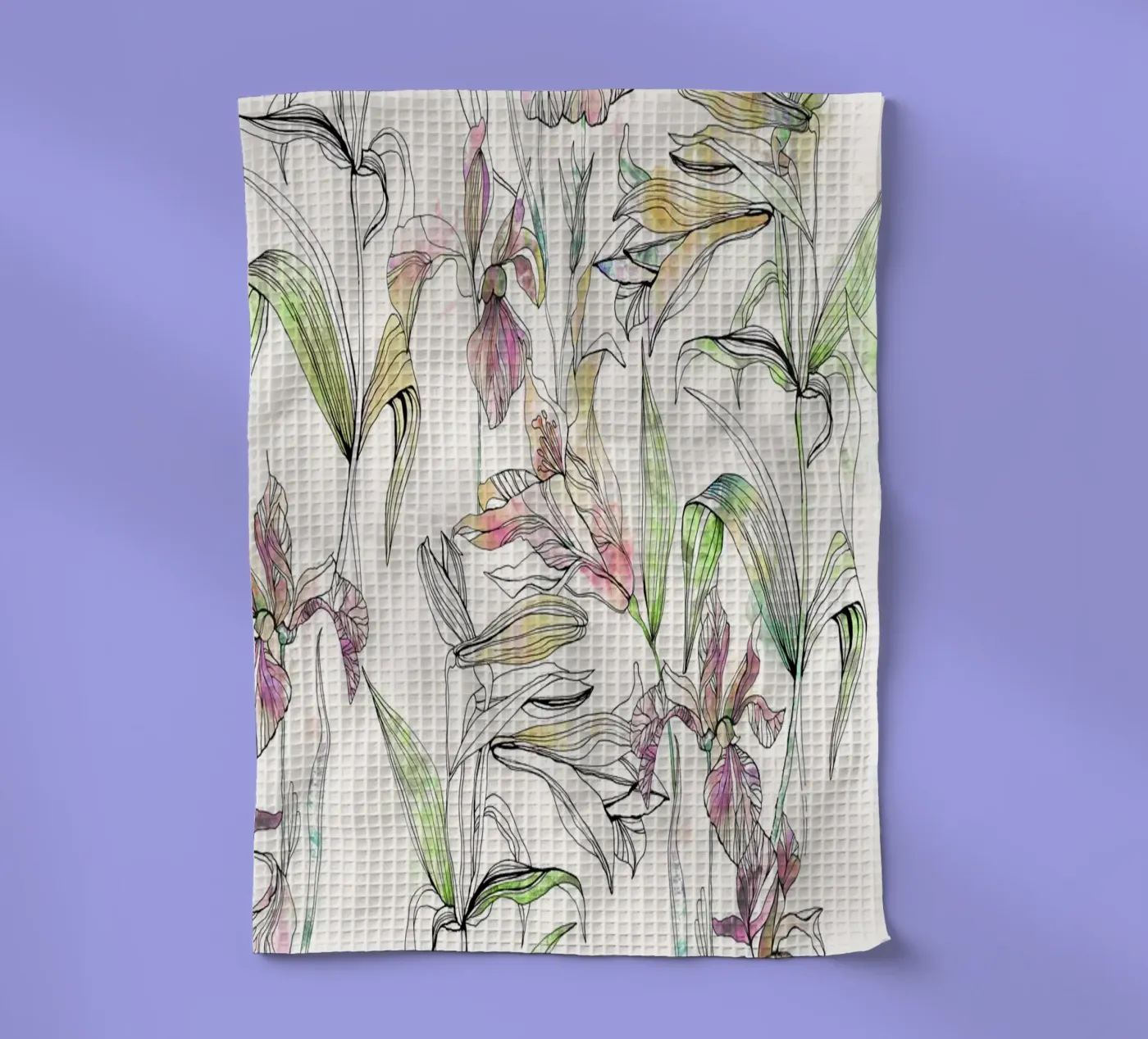iris d'eau torchon de Giulio Iurissevich