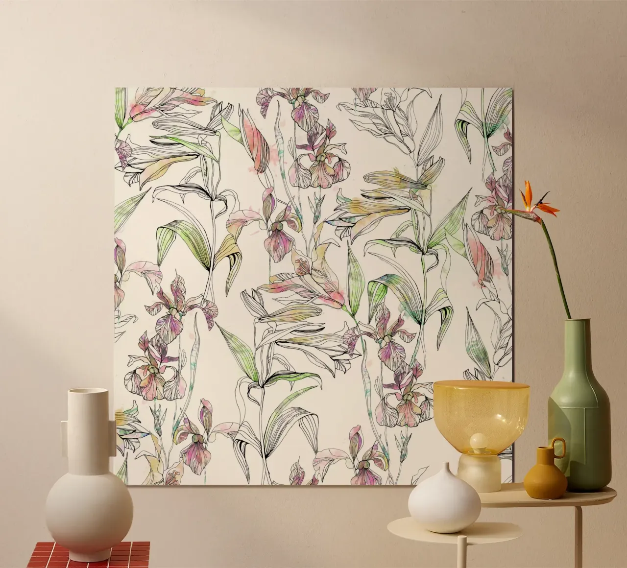 iris d'eau poster de Giulio Iurissevich