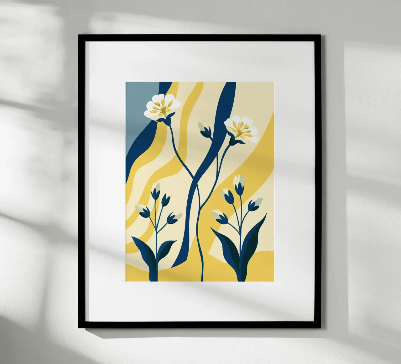 Gypsophila Tetragona Fiore poster con telaio in plastica da HAPPY SHOP