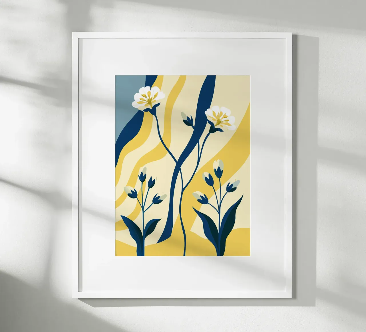 Gypsophila Tetragona Fiore poster con telaio in plastica da HAPPY SHOP