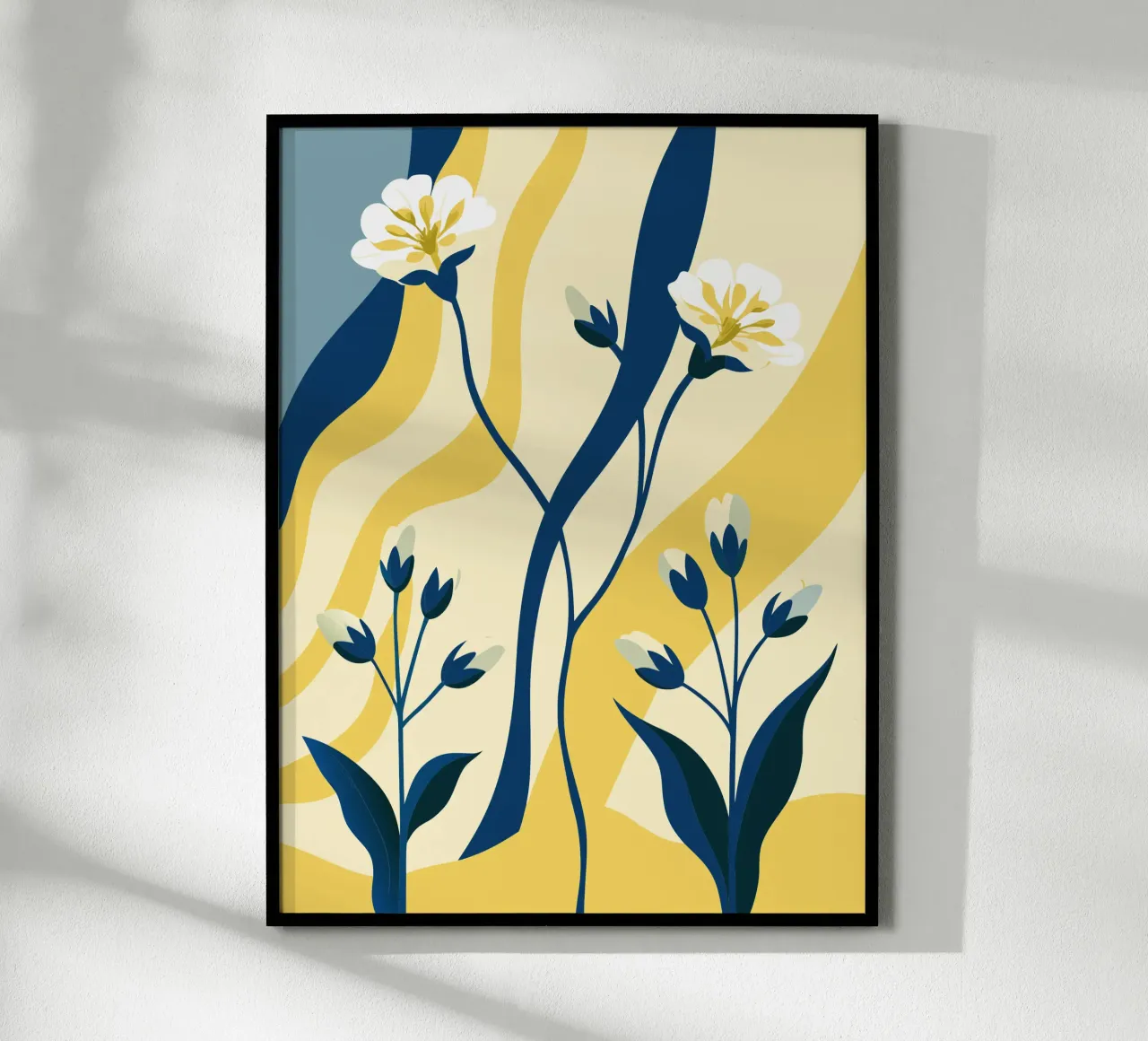 Gypsophila Tetragona Fiore poster con telaio in plastica da HAPPY SHOP