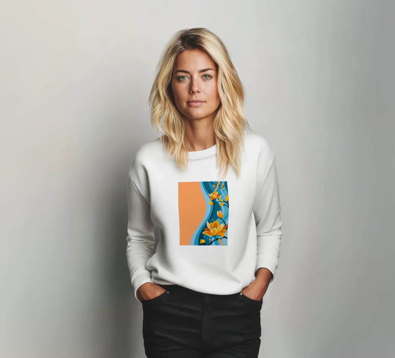 Fiore di magnolia felpa da HAPPY SHOP