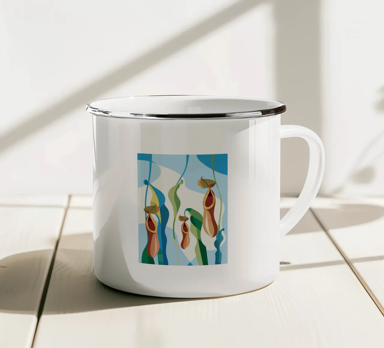 Fiore di Nepethes tazza in smalto da HAPPY SHOP