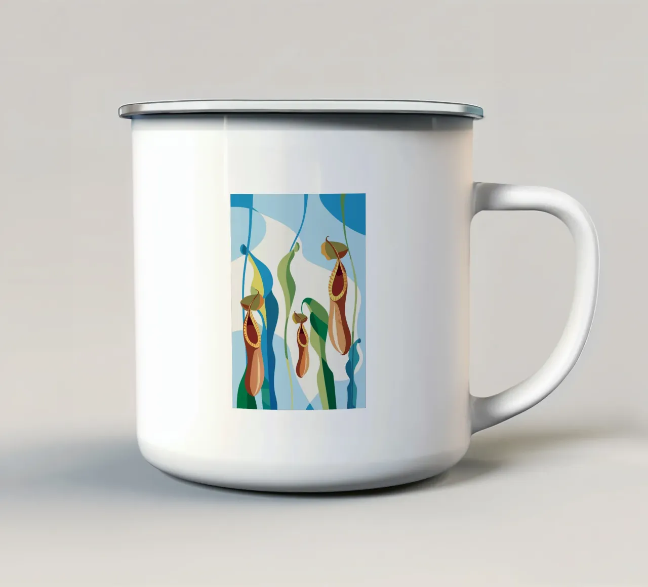 Fiore di Nepethes tazza in smalto da HAPPY SHOP