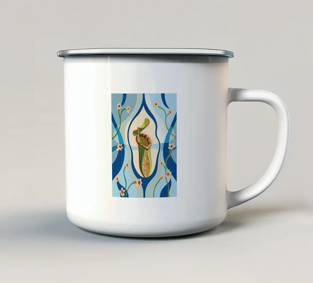 Fiore di Nepethes tazza in smalto da HAPPY SHOP