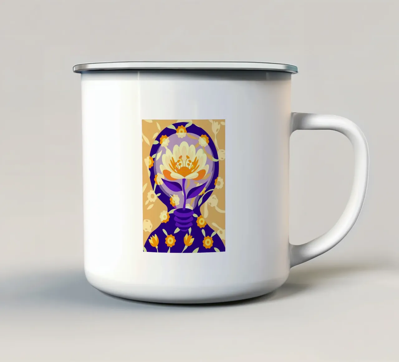 Fiore di Paeonia tazza in smalto da HAPPY SHOP