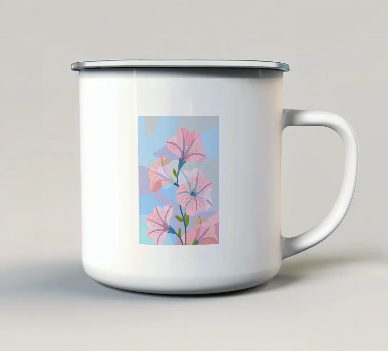 Fiori di petunia tazza in smalto da HAPPY SHOP