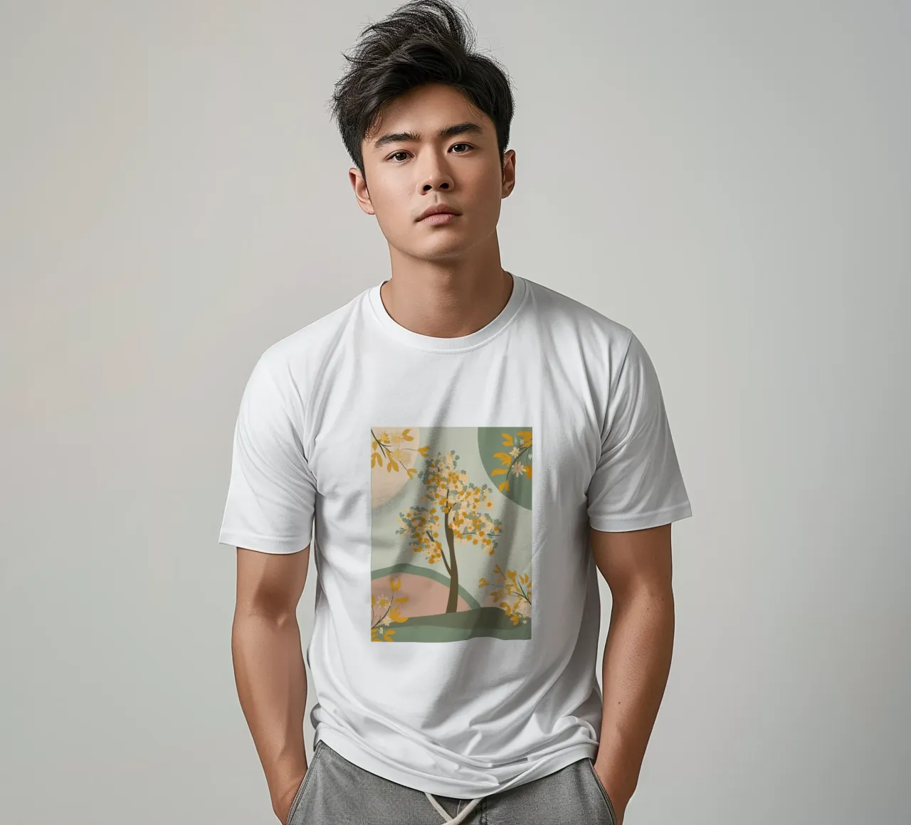 Albero dei ciliegi in fiore t-shirt da HAPPY SHOP