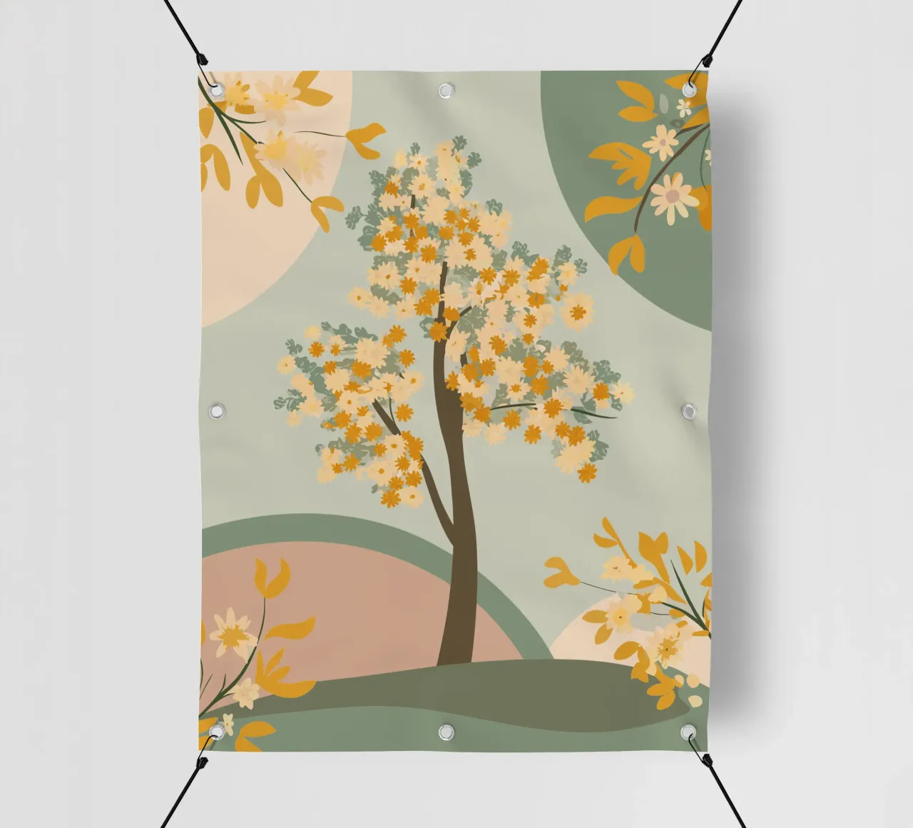 Albero dei ciliegi in fiore telo in pvc da HAPPY SHOP