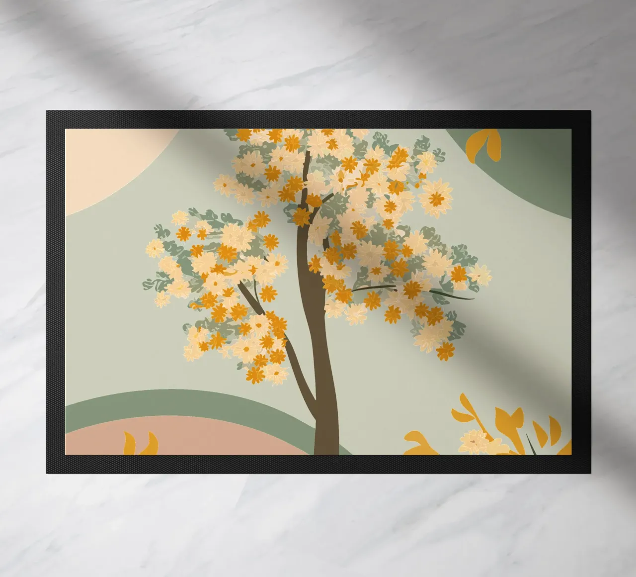 Albero dei ciliegi in fiore zerbino da HAPPY SHOP