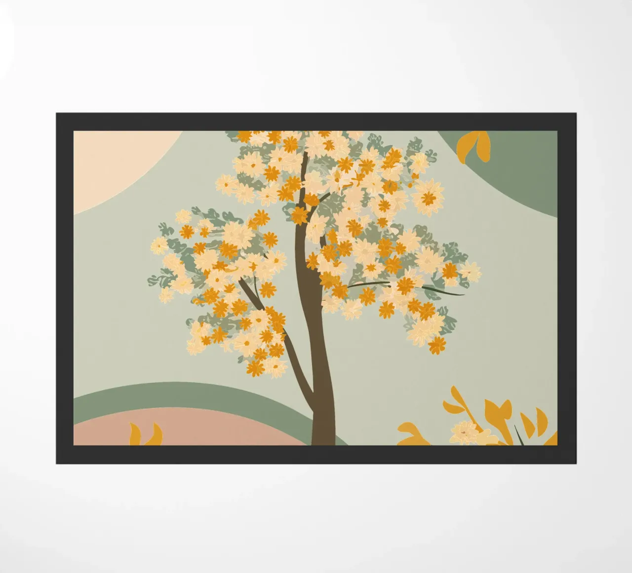Albero dei ciliegi in fiore zerbino da HAPPY SHOP