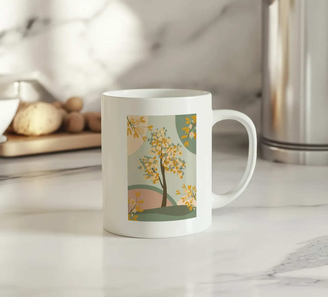 Albero dei ciliegi in fiore tazza in ceramica da HAPPY SHOP