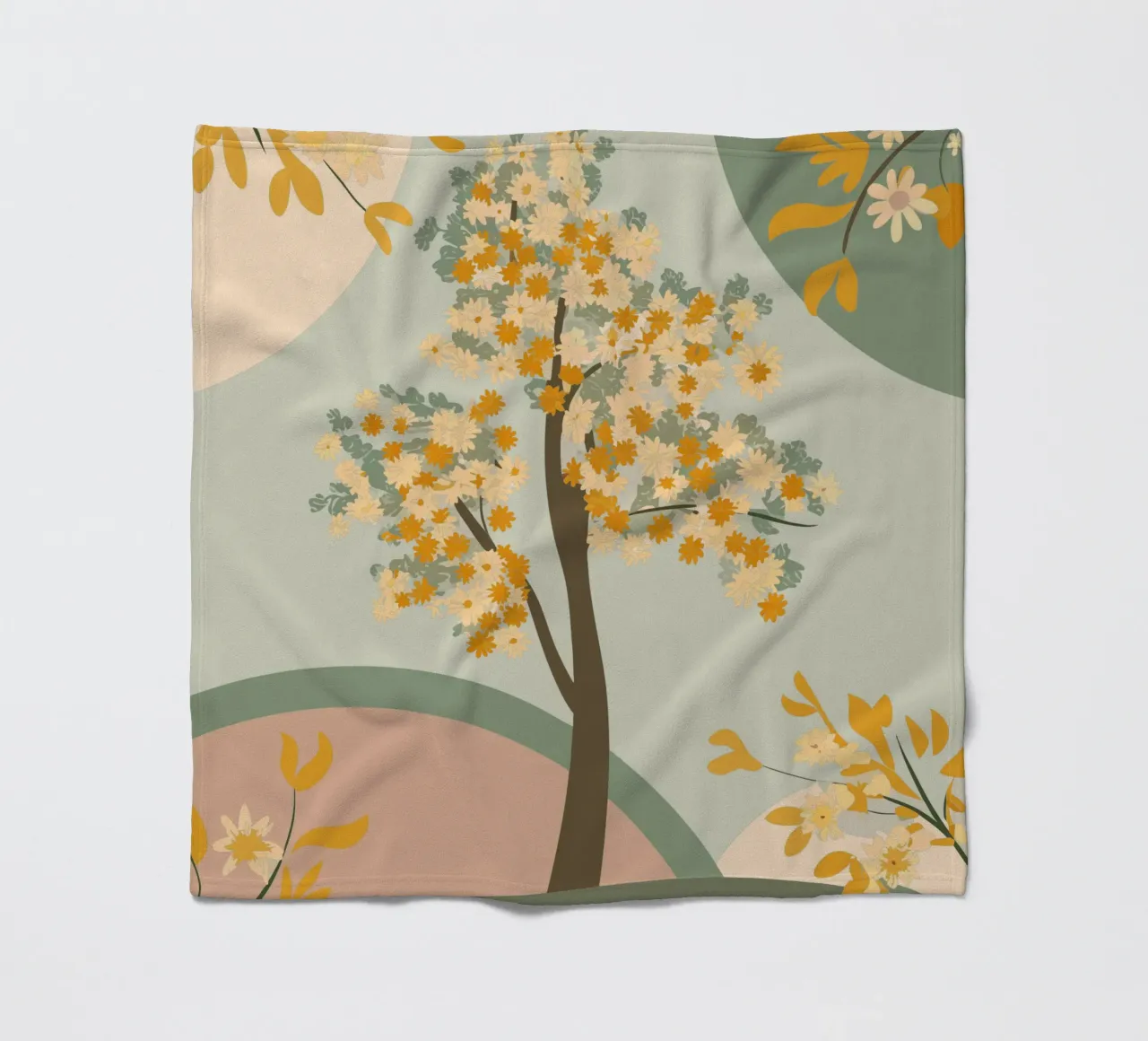 Albero dei ciliegi in fiore coperta in pile da HAPPY SHOP