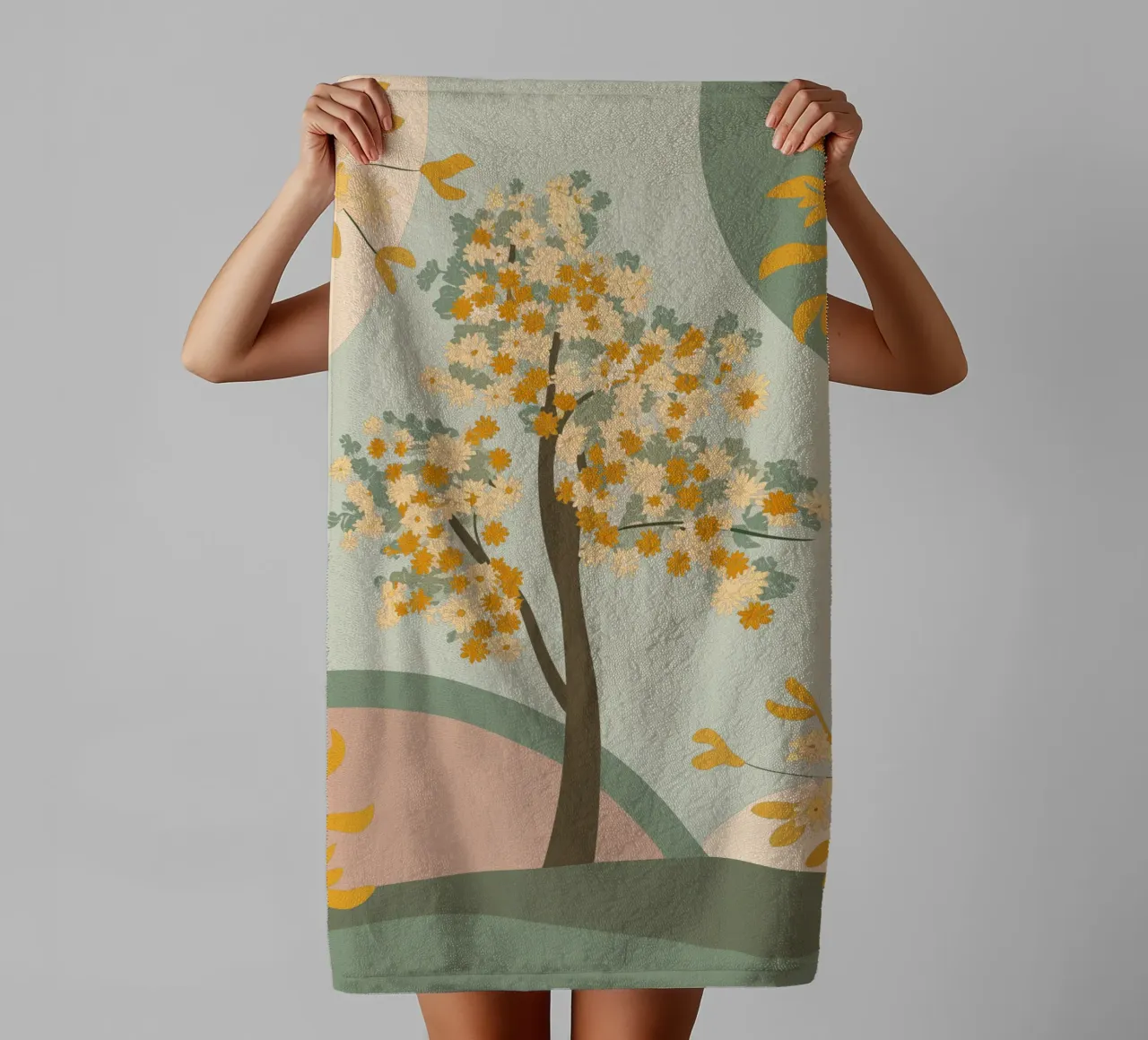 Albero dei ciliegi in fiore asciugamano da bagno da HAPPY SHOP