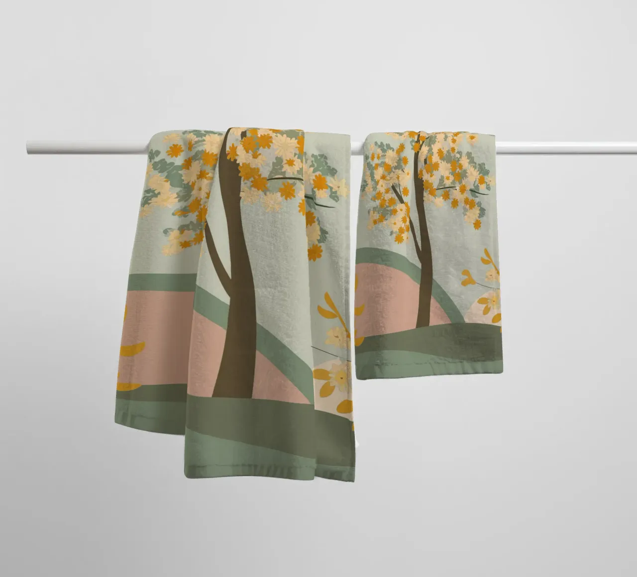 Albero dei ciliegi in fiore asciugamano da bagno da HAPPY SHOP