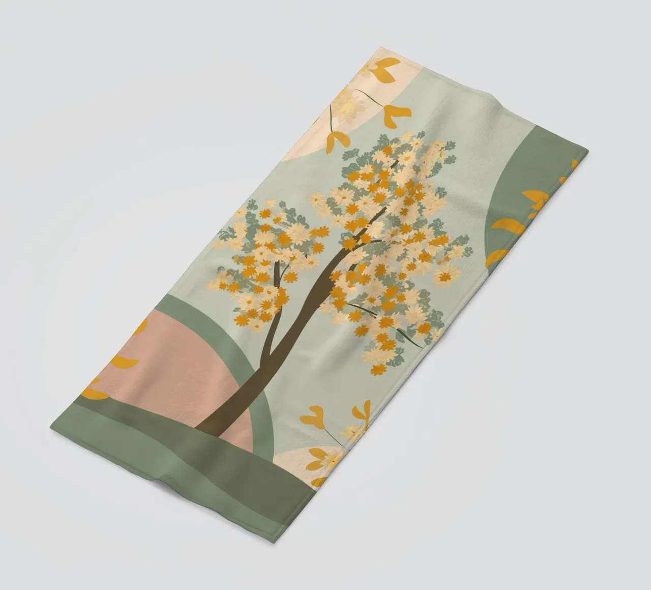 Albero dei ciliegi in fiore telo mare da HAPPY SHOP