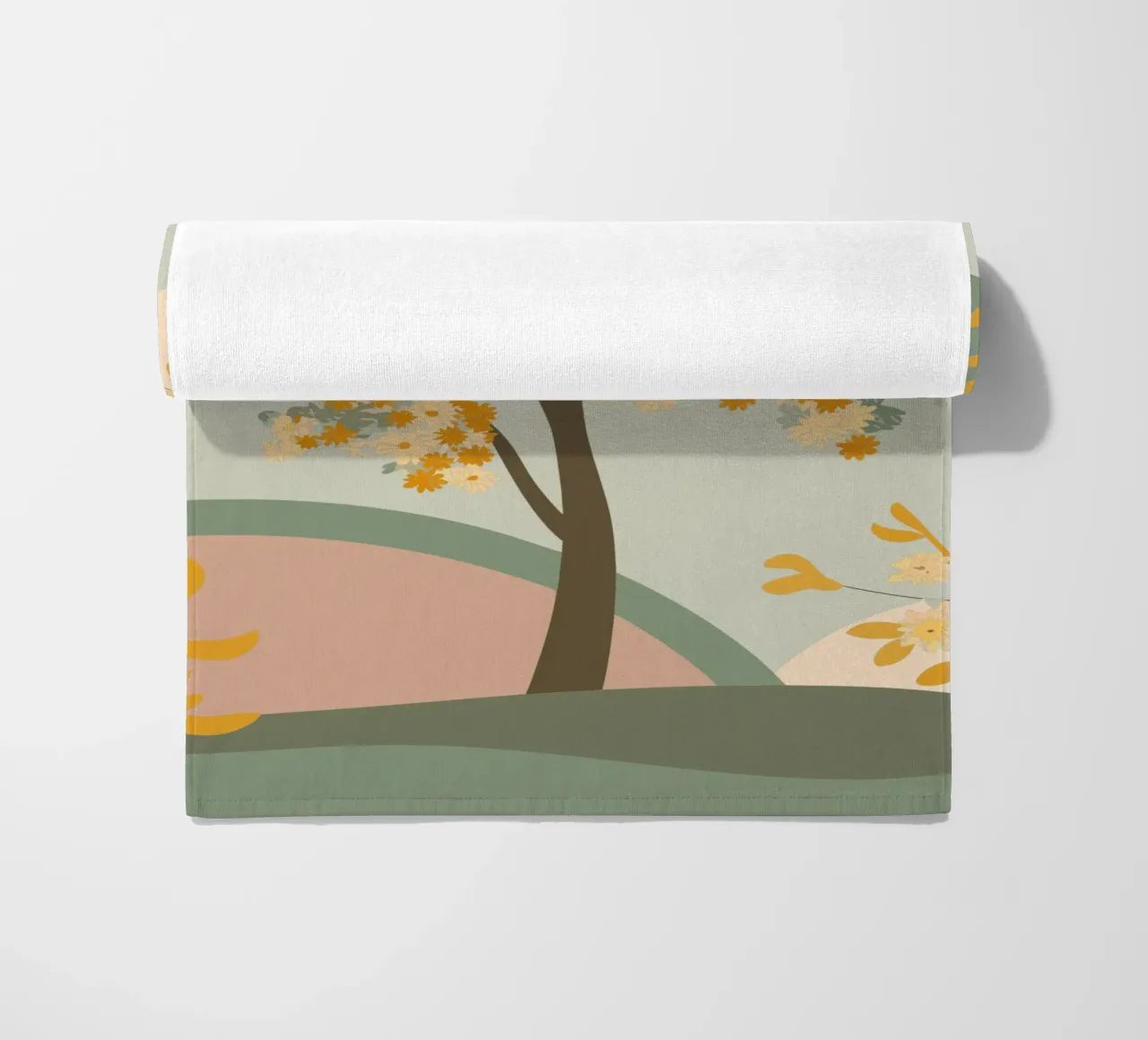 Albero dei ciliegi in fiore telo mare da HAPPY SHOP