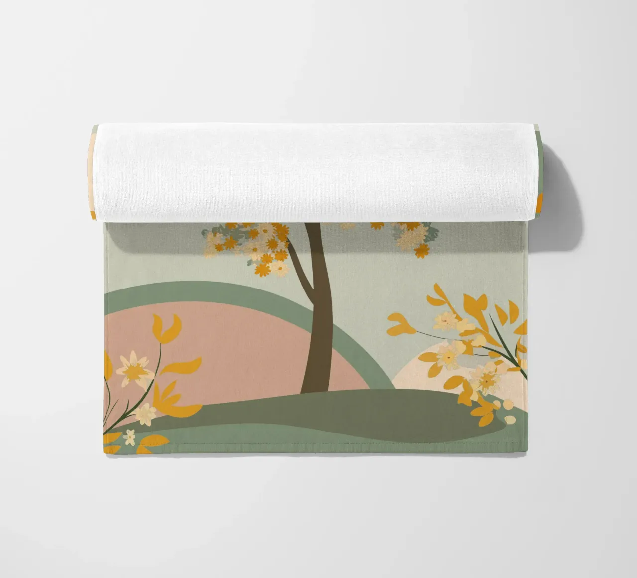 Albero dei ciliegi in fiore telo mare da HAPPY SHOP