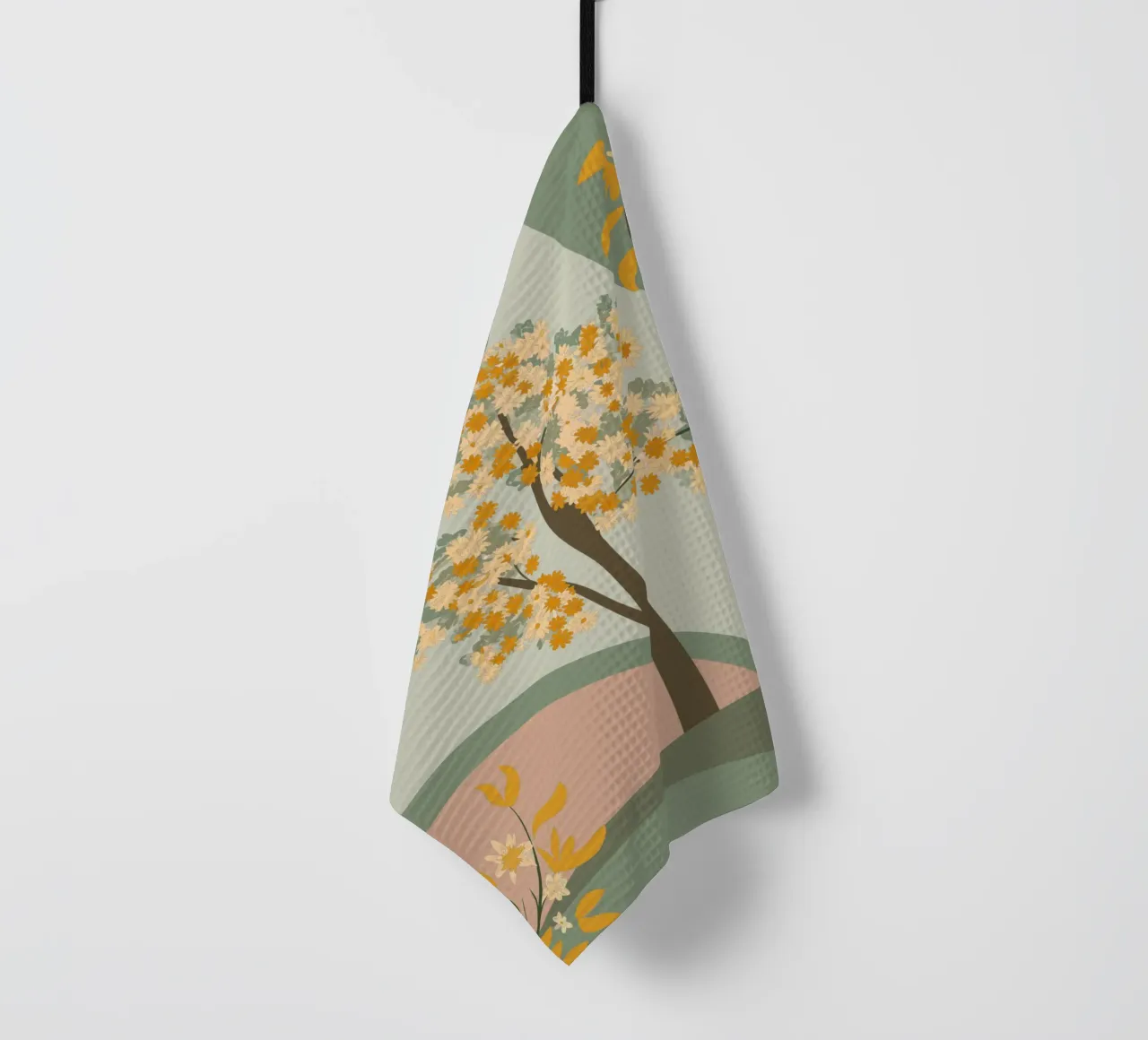 Albero dei ciliegi in fiore canovaccio da cucina da HAPPY SHOP