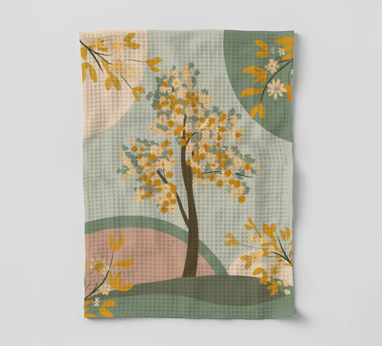Albero dei ciliegi in fiore canovaccio da cucina da HAPPY SHOP