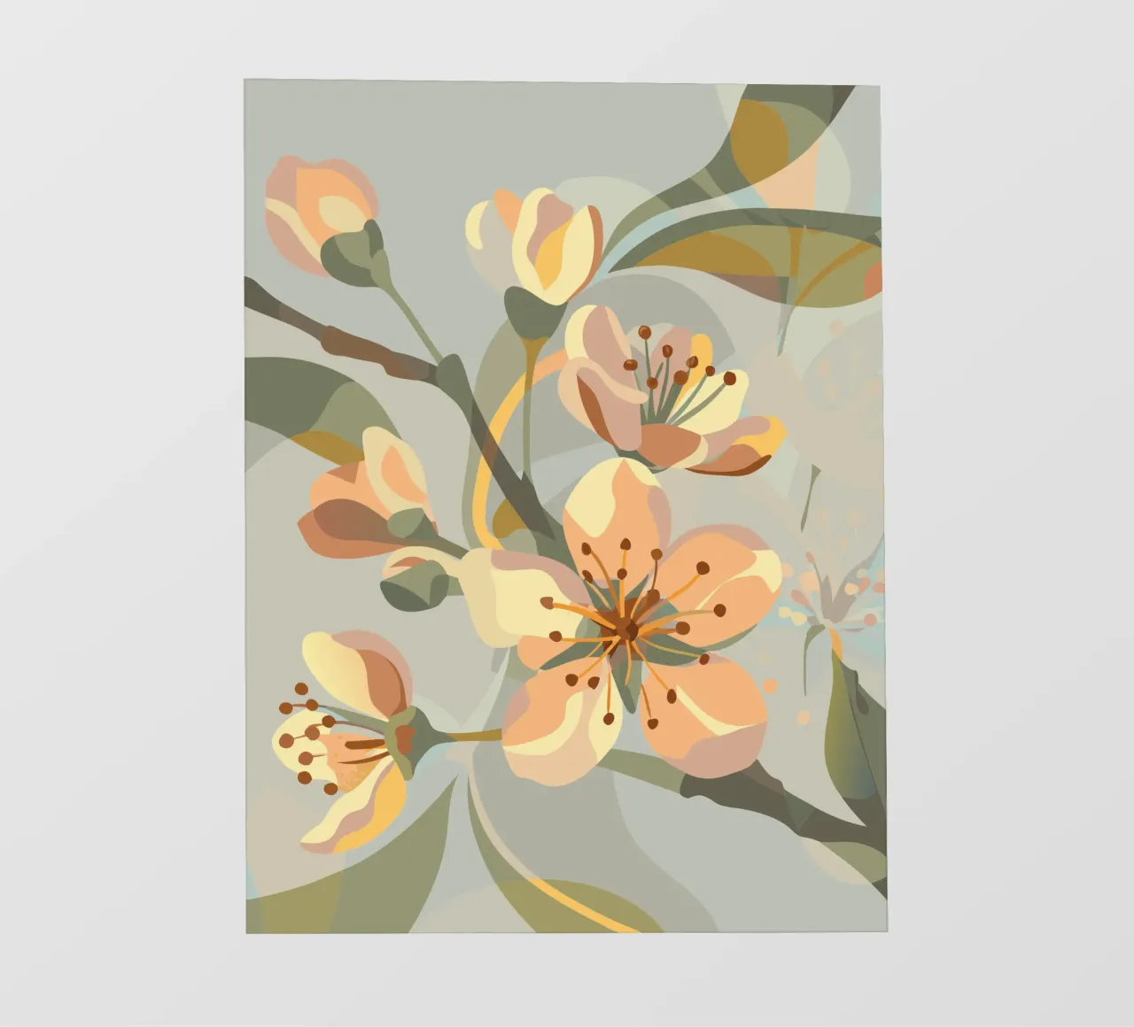 Fiori di ciliegio telo in pvc da HAPPY SHOP