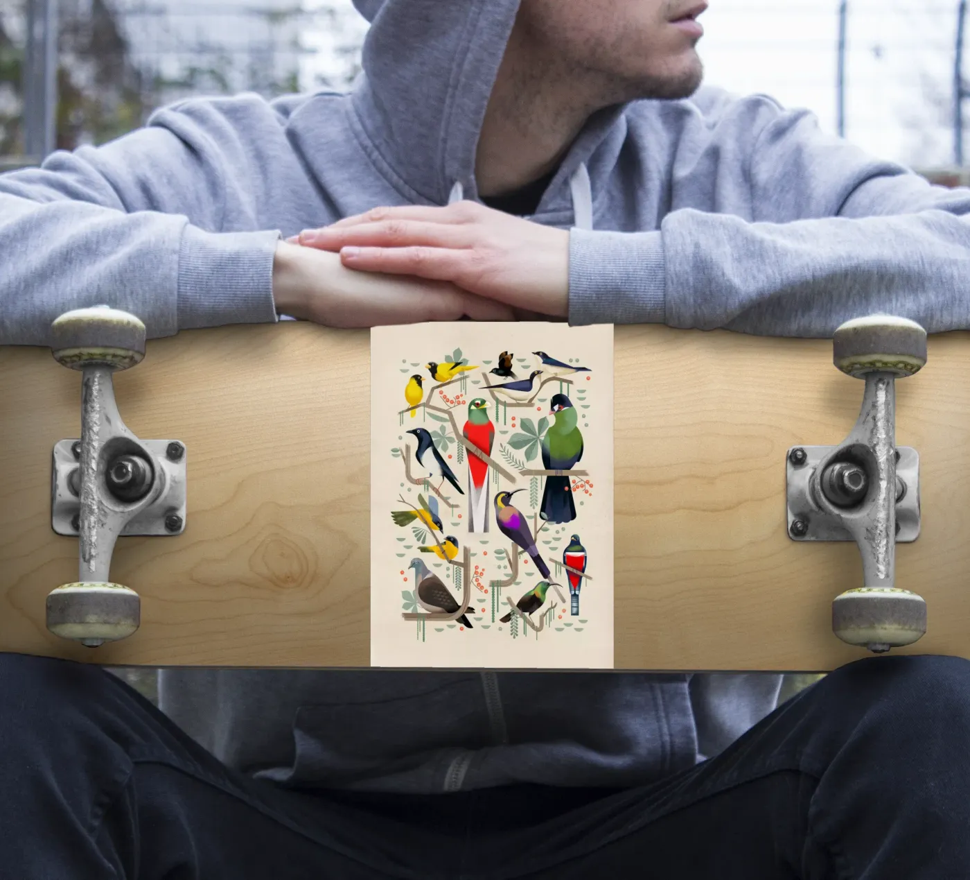 Vogels sticker van Dieter Braun