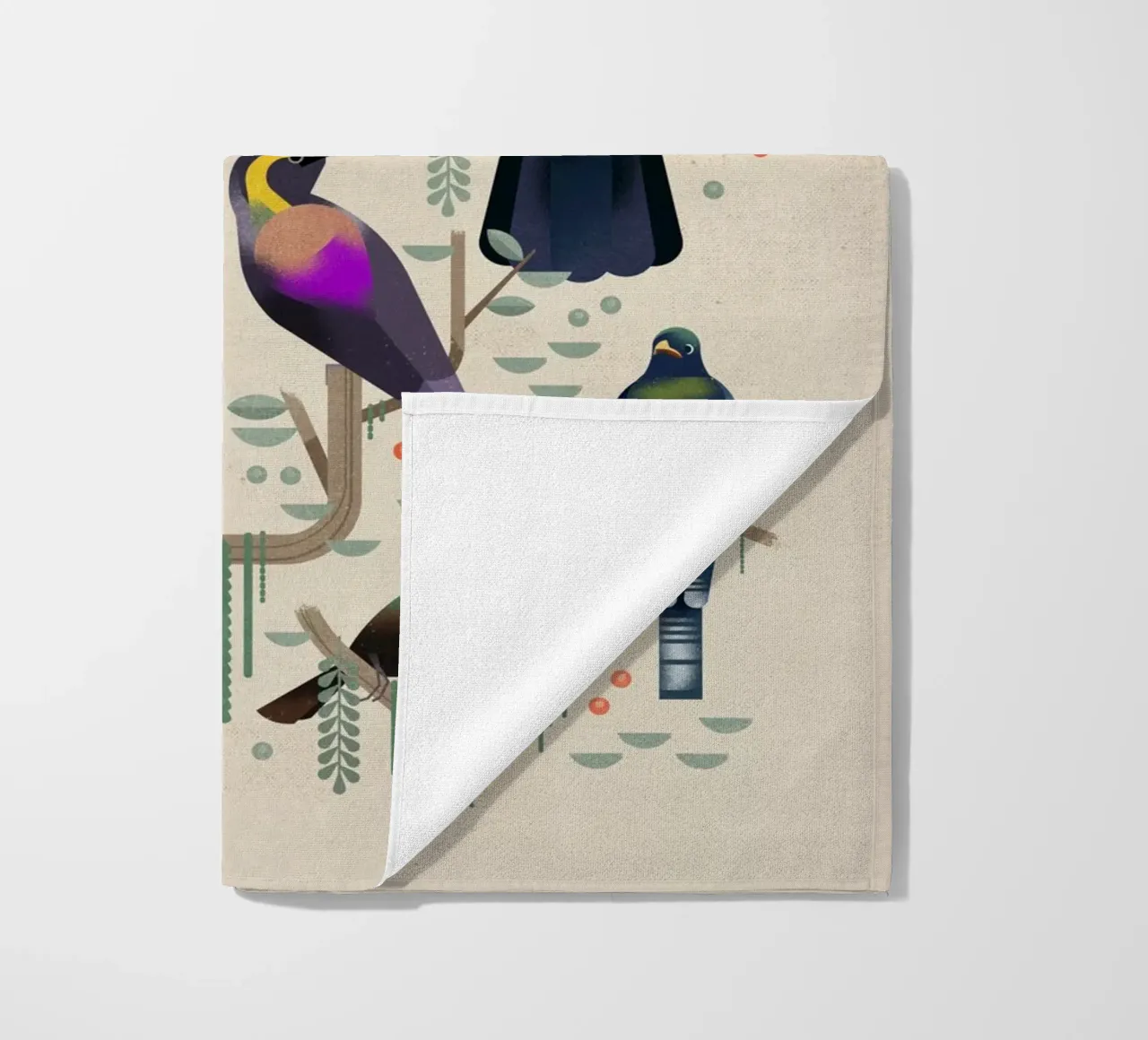 Birds beach towel by Dieter Braun