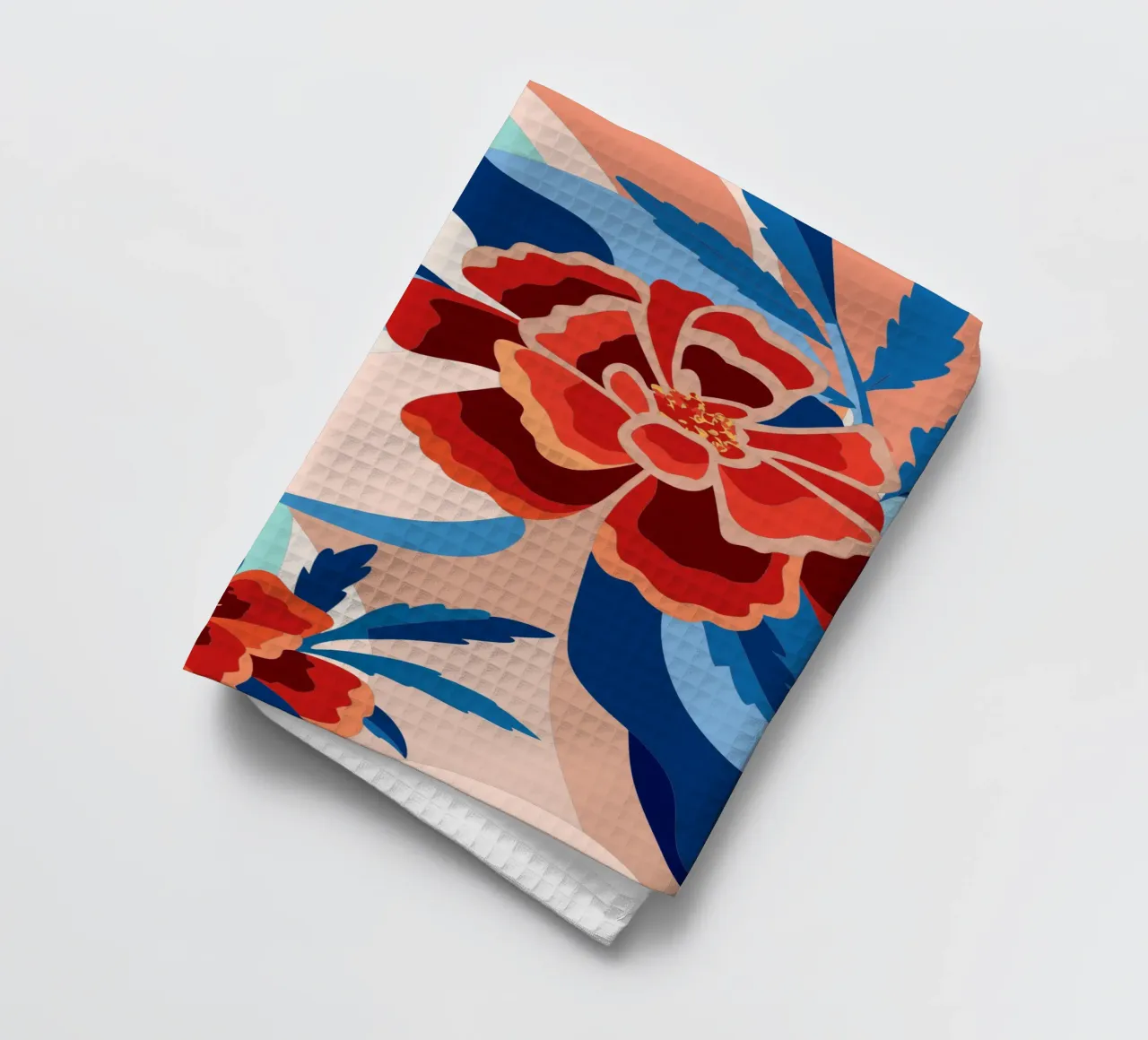 Donna con fiori canovaccio da cucina da HAPPY SHOP