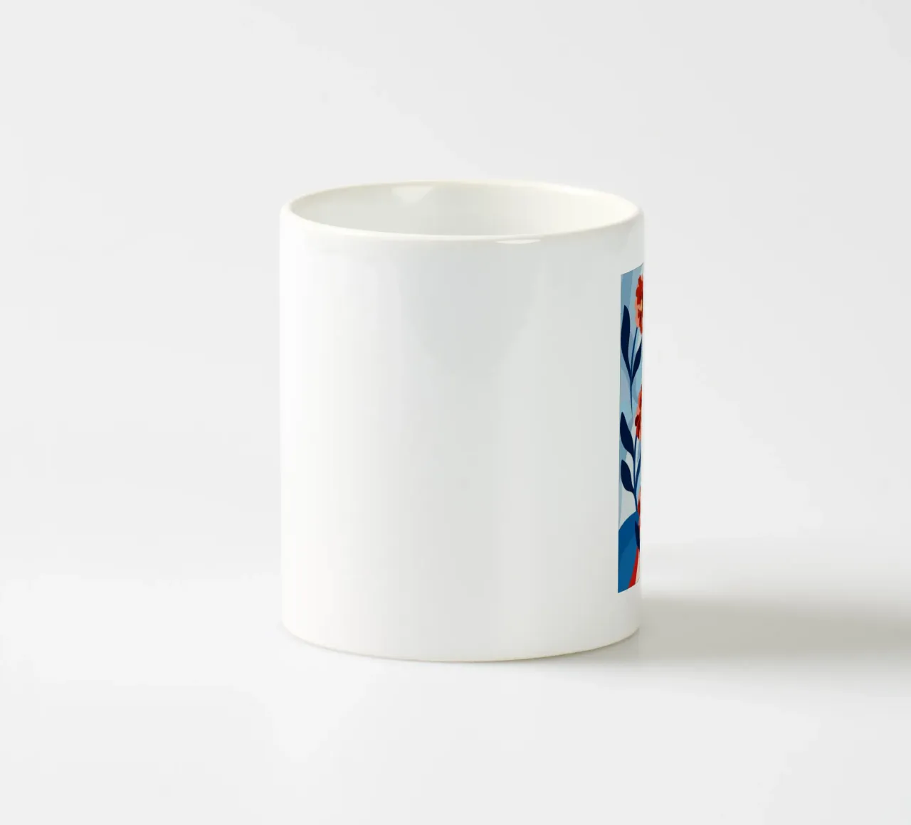 Donna con fiori tazza in ceramica da HAPPY SHOP
