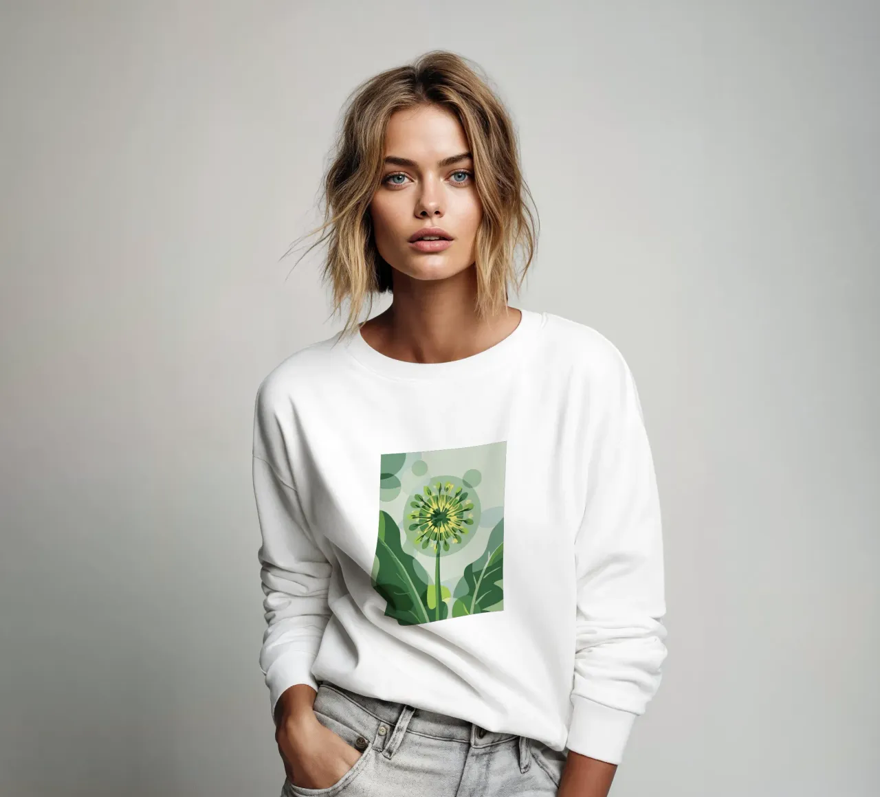 Fiore di taraxacum felpa da HAPPY SHOP