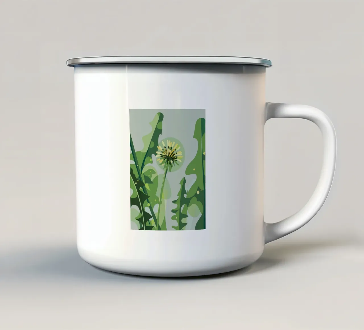 Fiore di taraxacum tazza in smalto da HAPPY SHOP